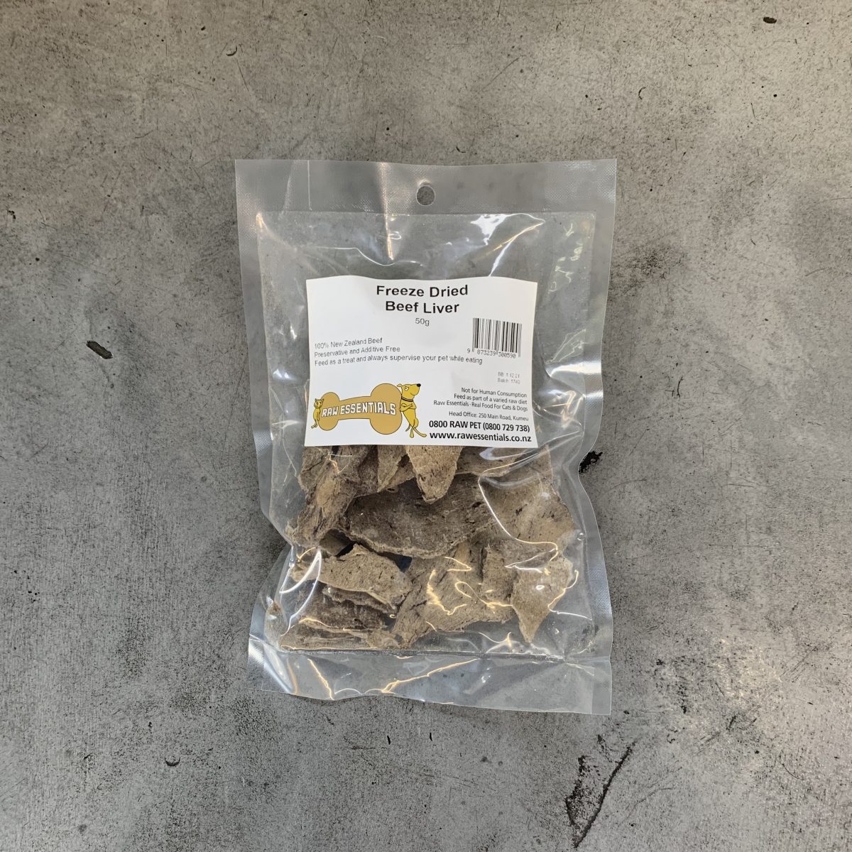 Freeze Dried Beef Liver Treats for Cats and Dogs I Raw Essentials