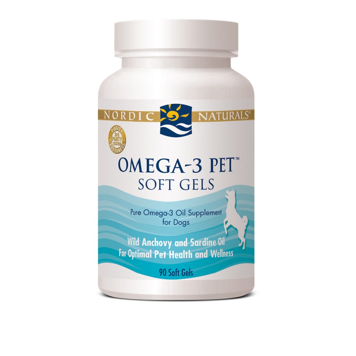 Bottle Of Omega3 Pet With 90 Capsules For Pets