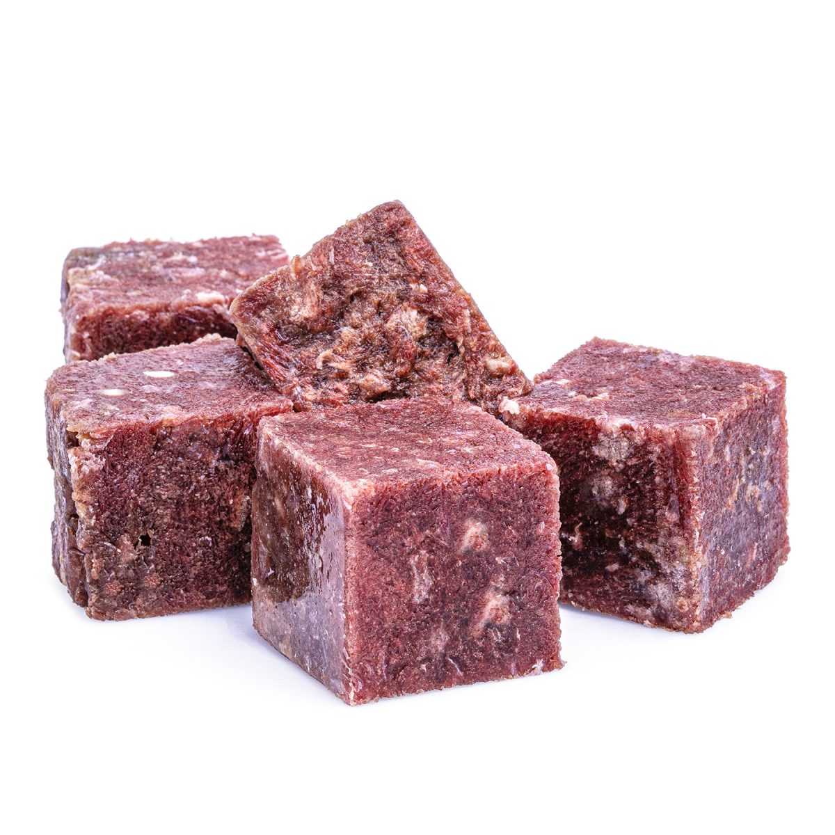 Pile Of Cubed Venison Tongue Mix For Pets