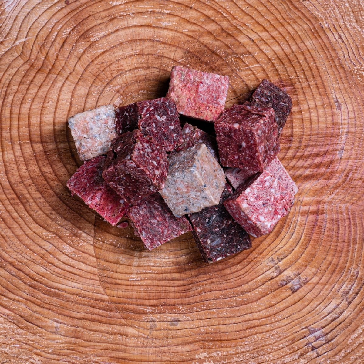 Assortment Of Different Mixed Meat Cubes