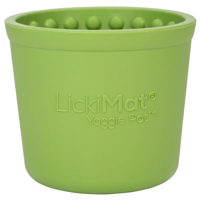 LM5301 GN R Licki Mat Yoggie Pot Green Dog 93497850050933