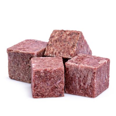 Pile Of Cubed Wallaby Meat Mix For Pets